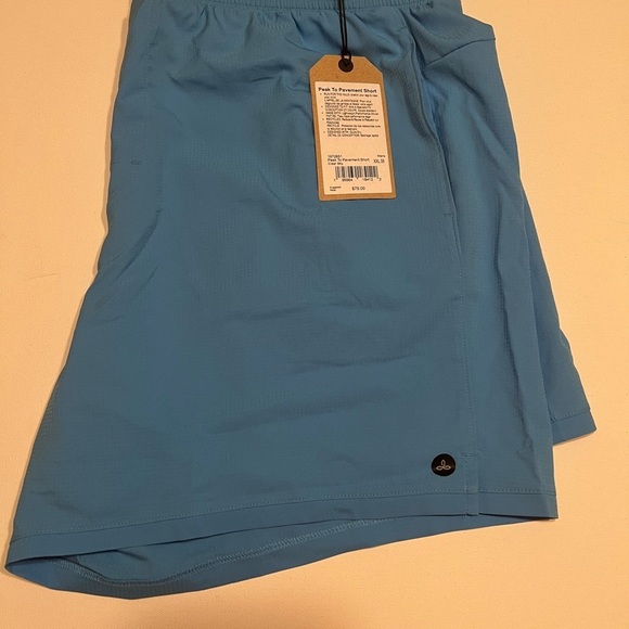 NWT Prana Men's Peak to Pavement Short Color Clear Sky Size 2XL (D4) - Picture 2 of 7